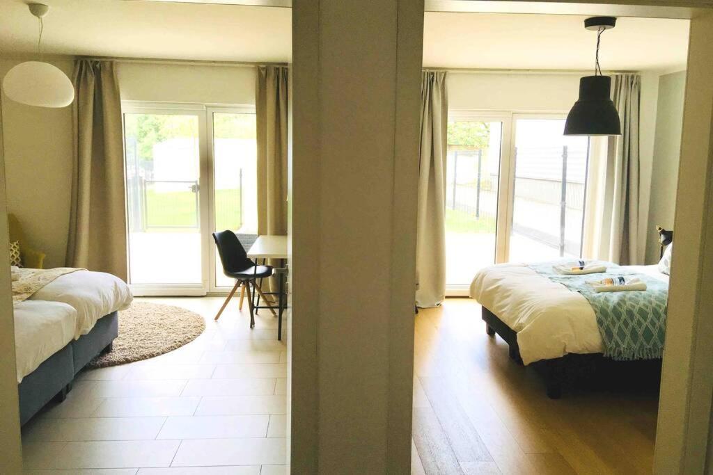 Large Family Retro Flat In City Center- Large Terrace & Garden View, Free Parking Luxembourg Bagian luar foto
